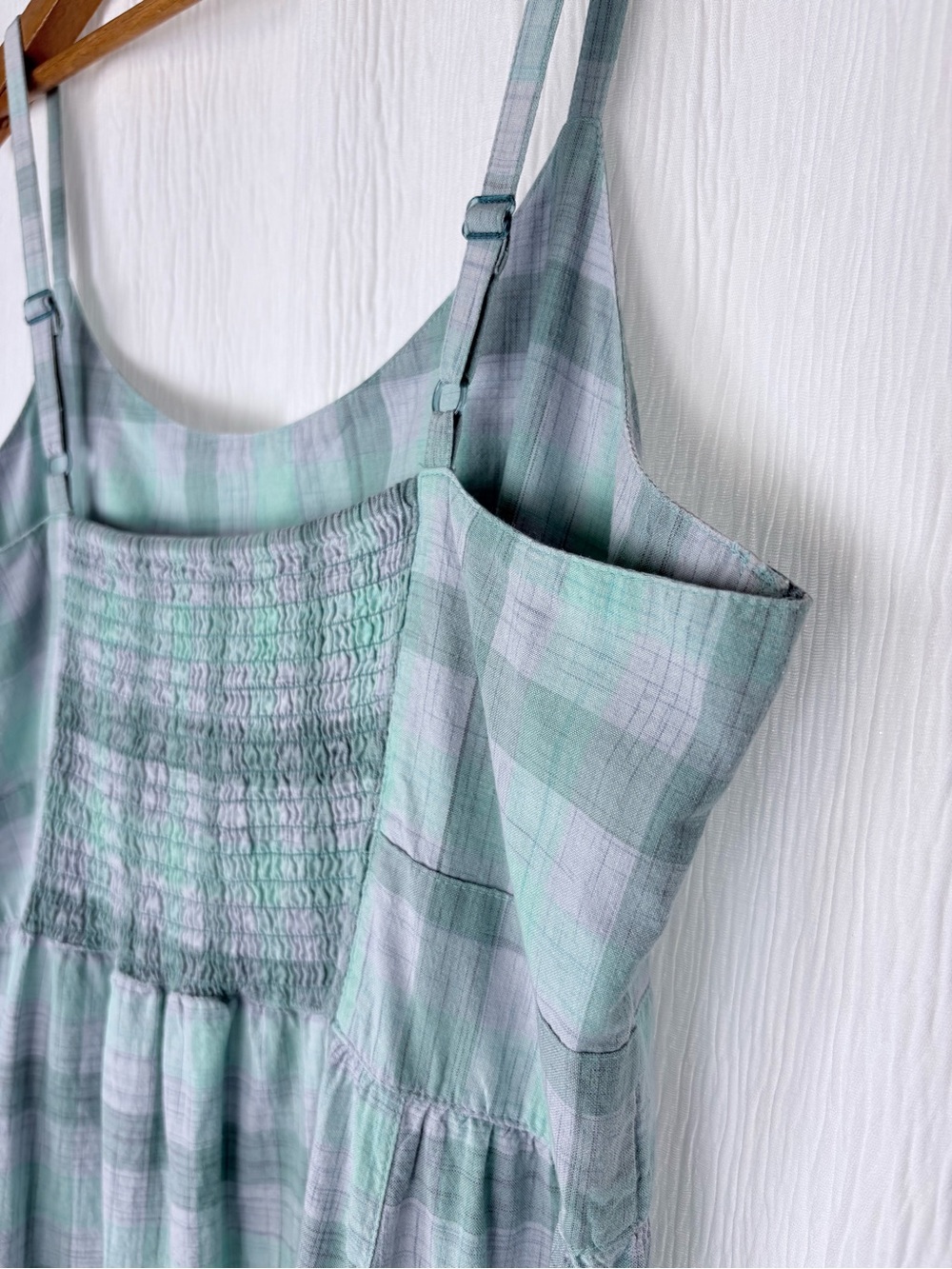 Horny Toad Organic Cotton Plaid Mini Dress, Size L - Picture 5 of 10
